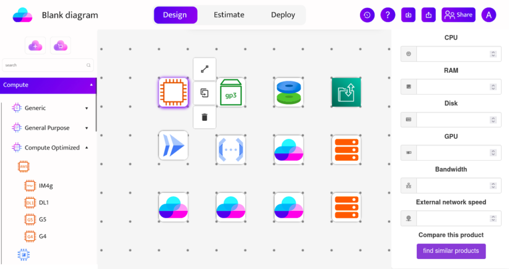 Holori Architecture diagram software