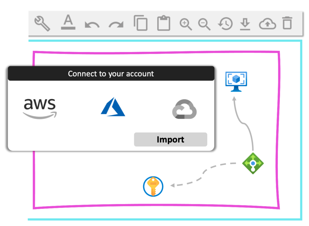 import Azure diagram in Holori tool