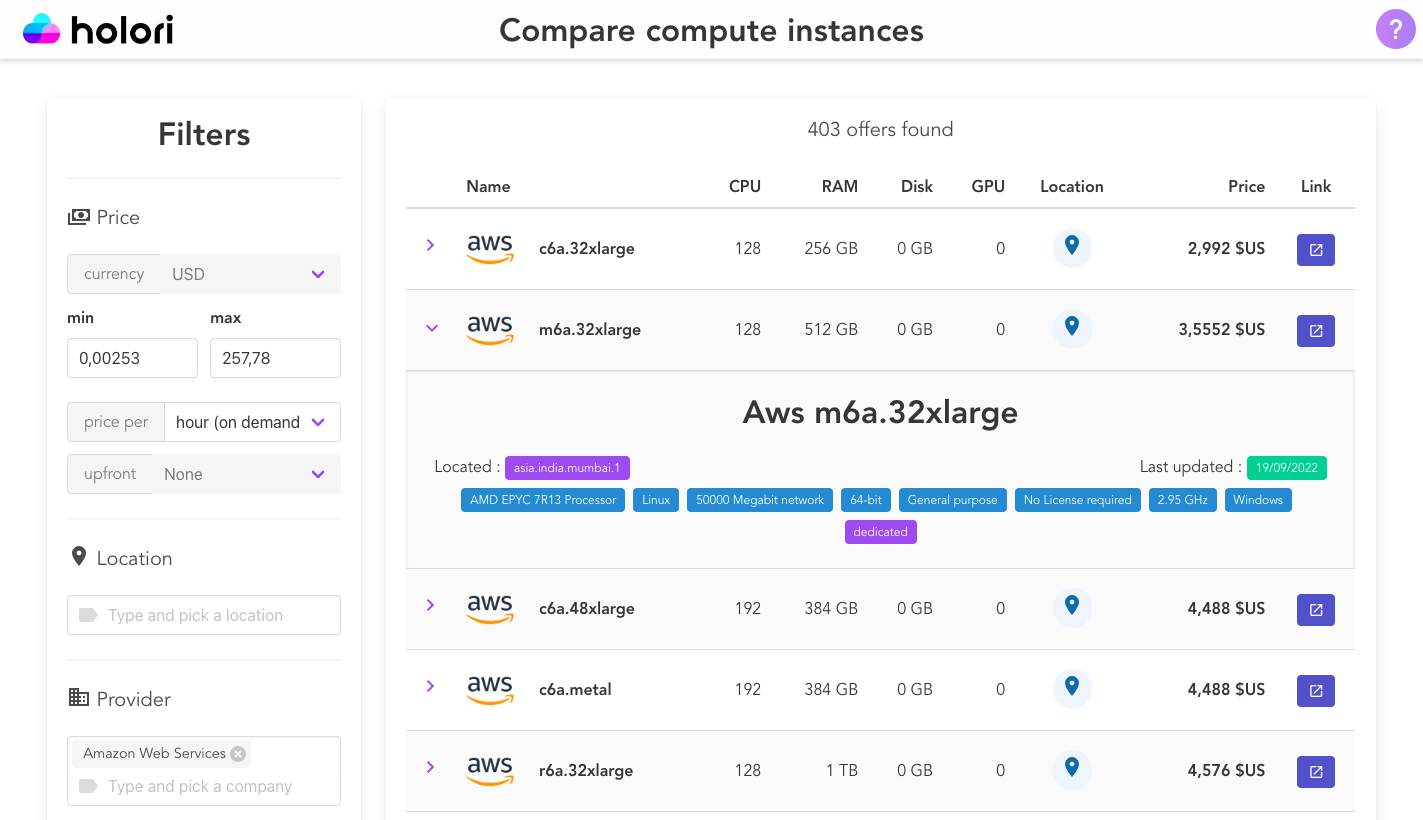 efs aws pricing