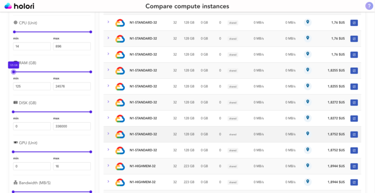 holori-compare-gcp-vm-price