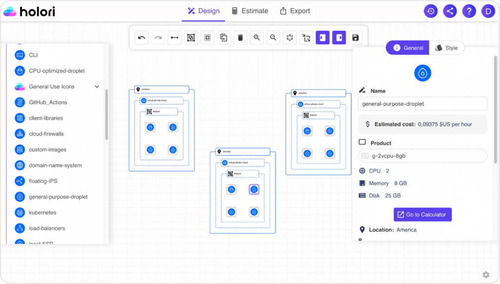digital ocean architecture diagram tool