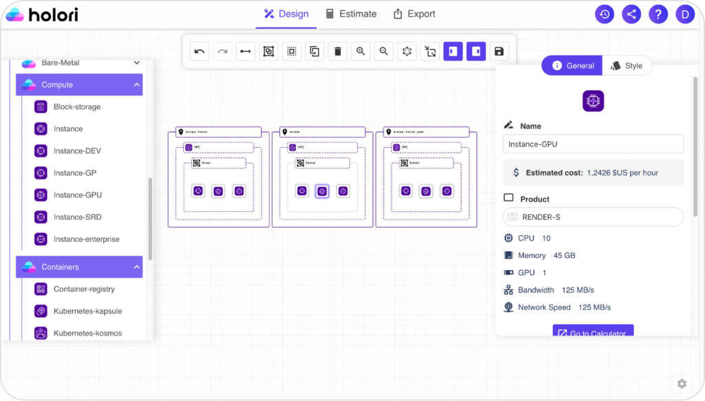 scaleway architecture diagram tool