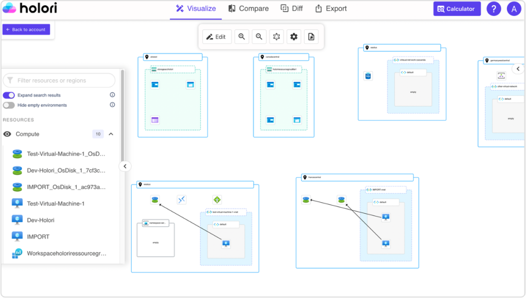 holori cloud diagramming tool