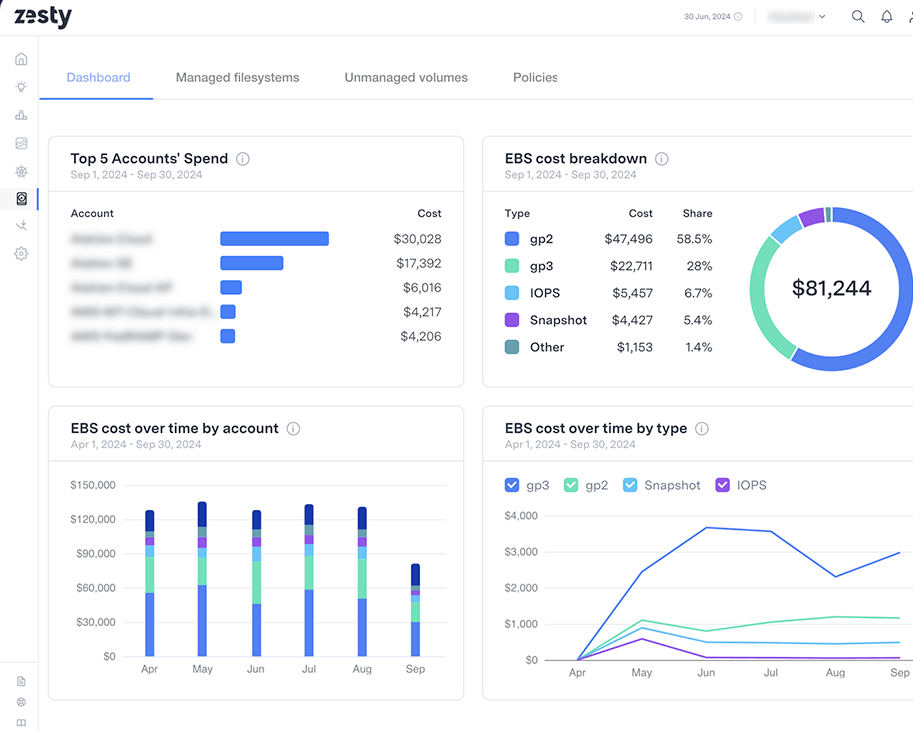 Zesty Azure cost optimization tool