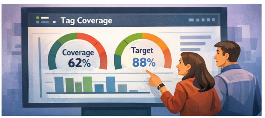 Cloud tagging coverage rate