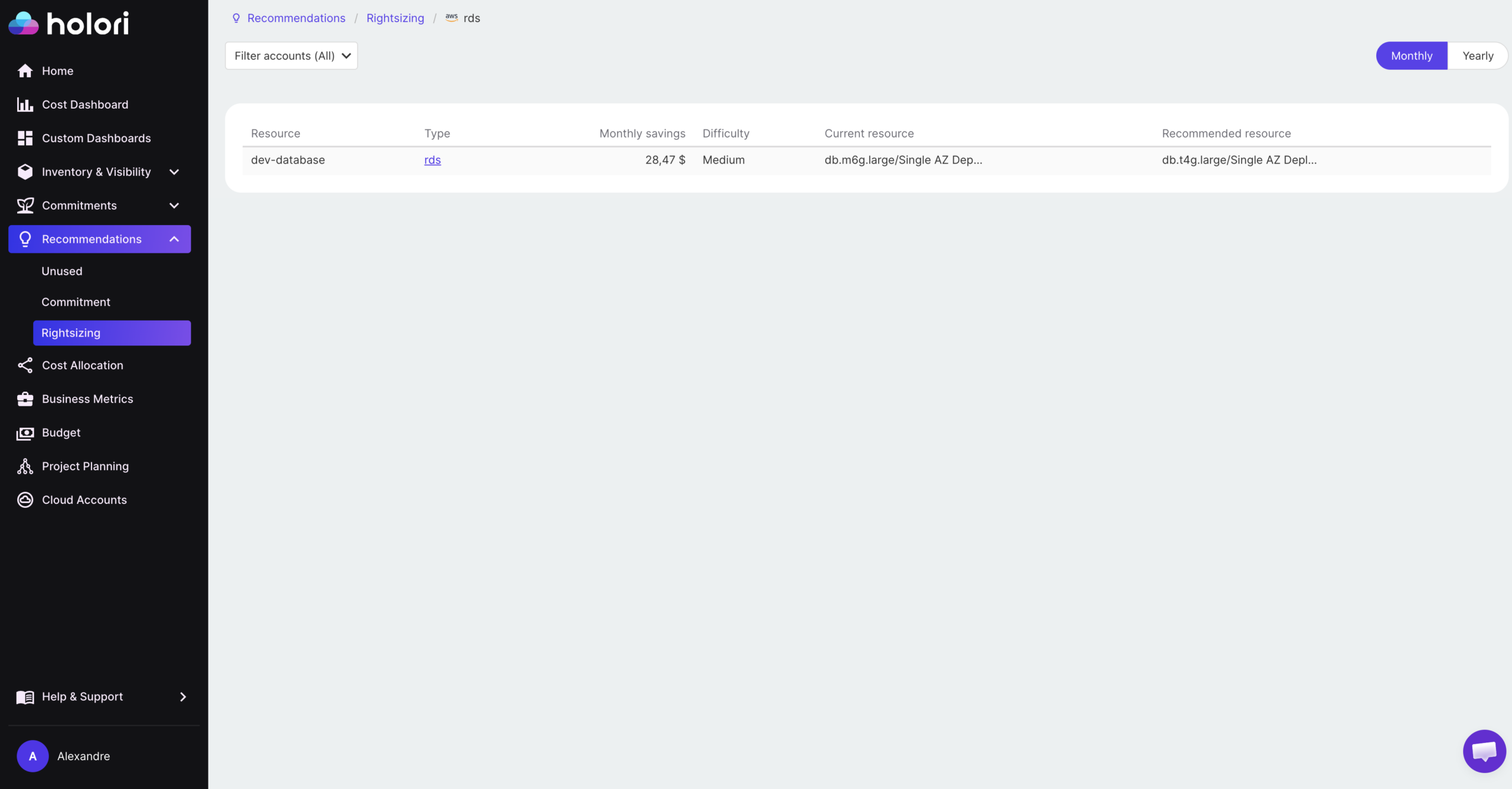 Rds database cost optimization